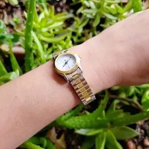 Citron Quartz Classic Gold & Silver Stretch Watch Citron Quartz Classic Gold & Silver Stretch Watch - Etsy main image 2